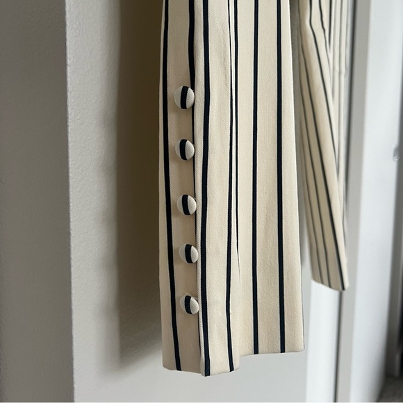 Anthropologie Essential Slim Striped Pants - Old Money Coastal Grandma Parisian - Picture 9 of 14